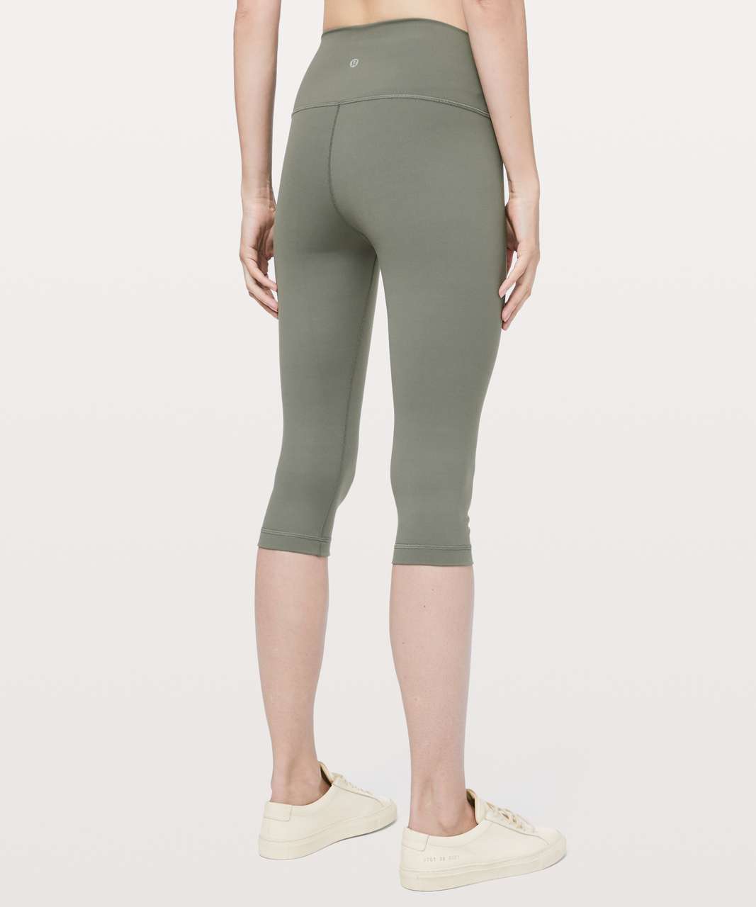 Lululemon Wunder Under High-Rise 1/2 Tight Full-On Luon 17" - Grey Sage