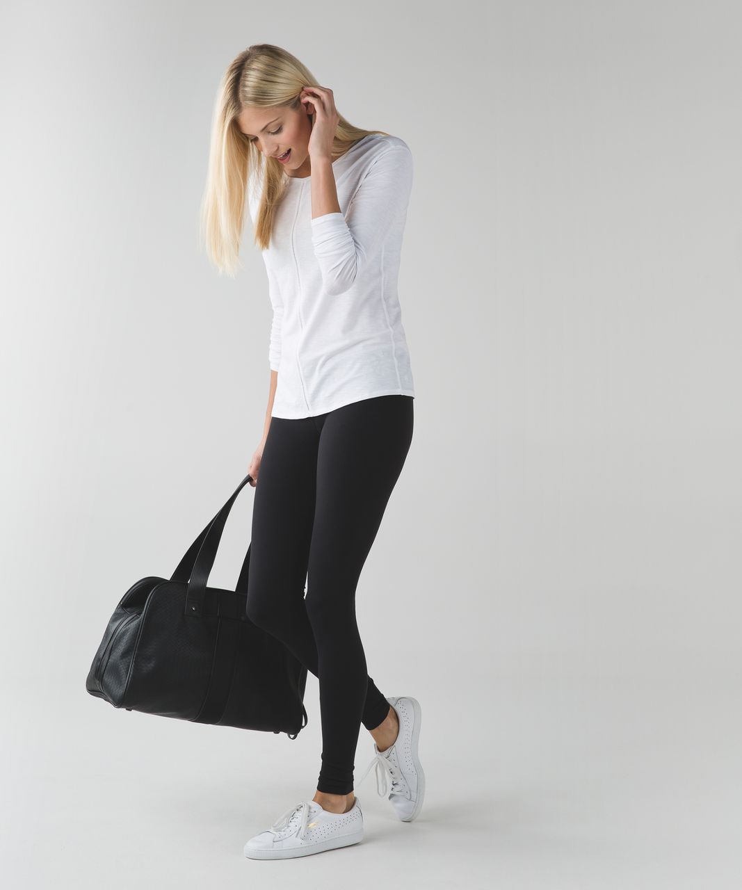 Lululemon Wunder Under Pant *Luxtreme (Roll Down) - Stripe Play Slate Black  / Black - lulu fanatics