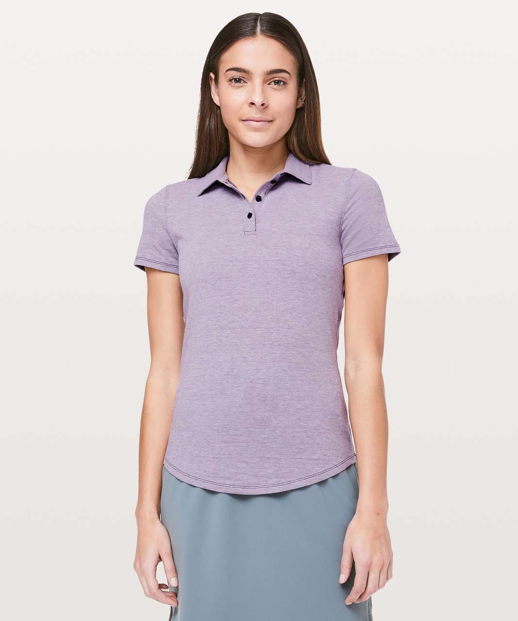 Lululemon Players Pro Form Polo - Heathered Deep Phantom