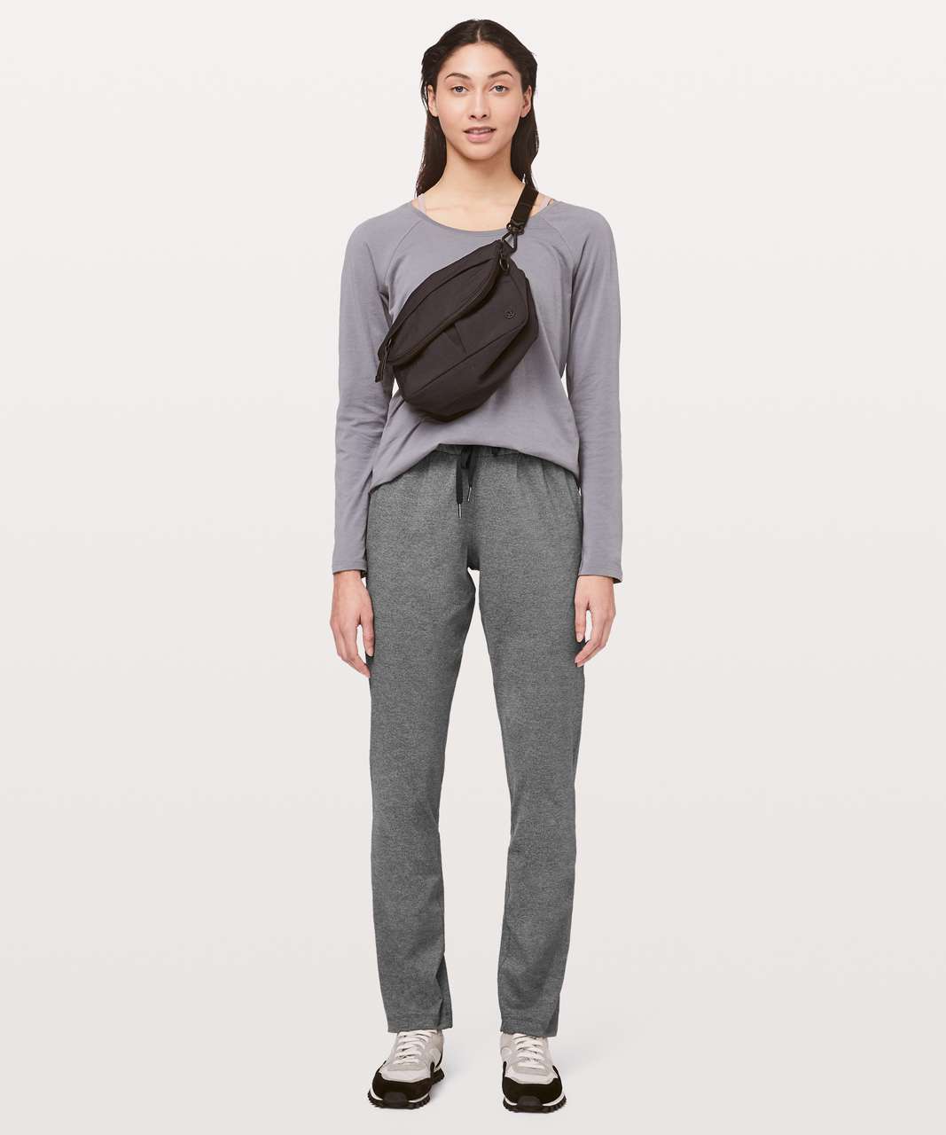 Lululemon On The Fly Pant Full Length 31" - Heathered Black