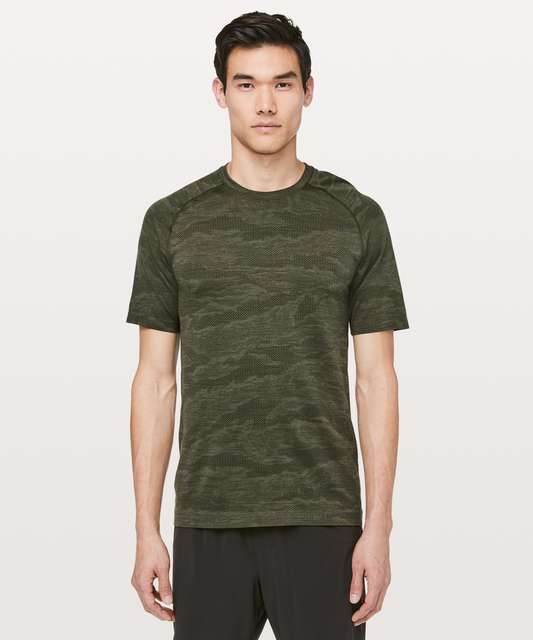 lululemon VENT TECH SHORT SLEEVE MANGO DREAM - Basic T-shirt - medium forest  dark forest/green - Zalando.de