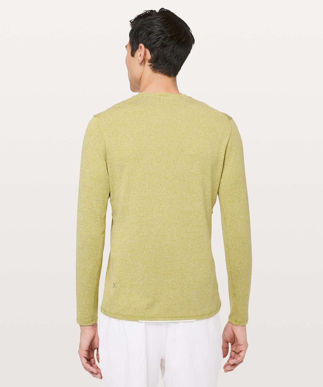 Lululemon Drysense Mesh Long Sleeve - Heathered Golden Lime