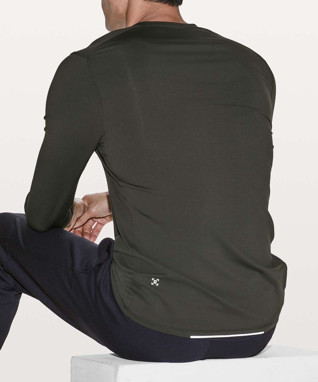 Lululemon Drysense Mesh Long Sleeve - Dark Olive