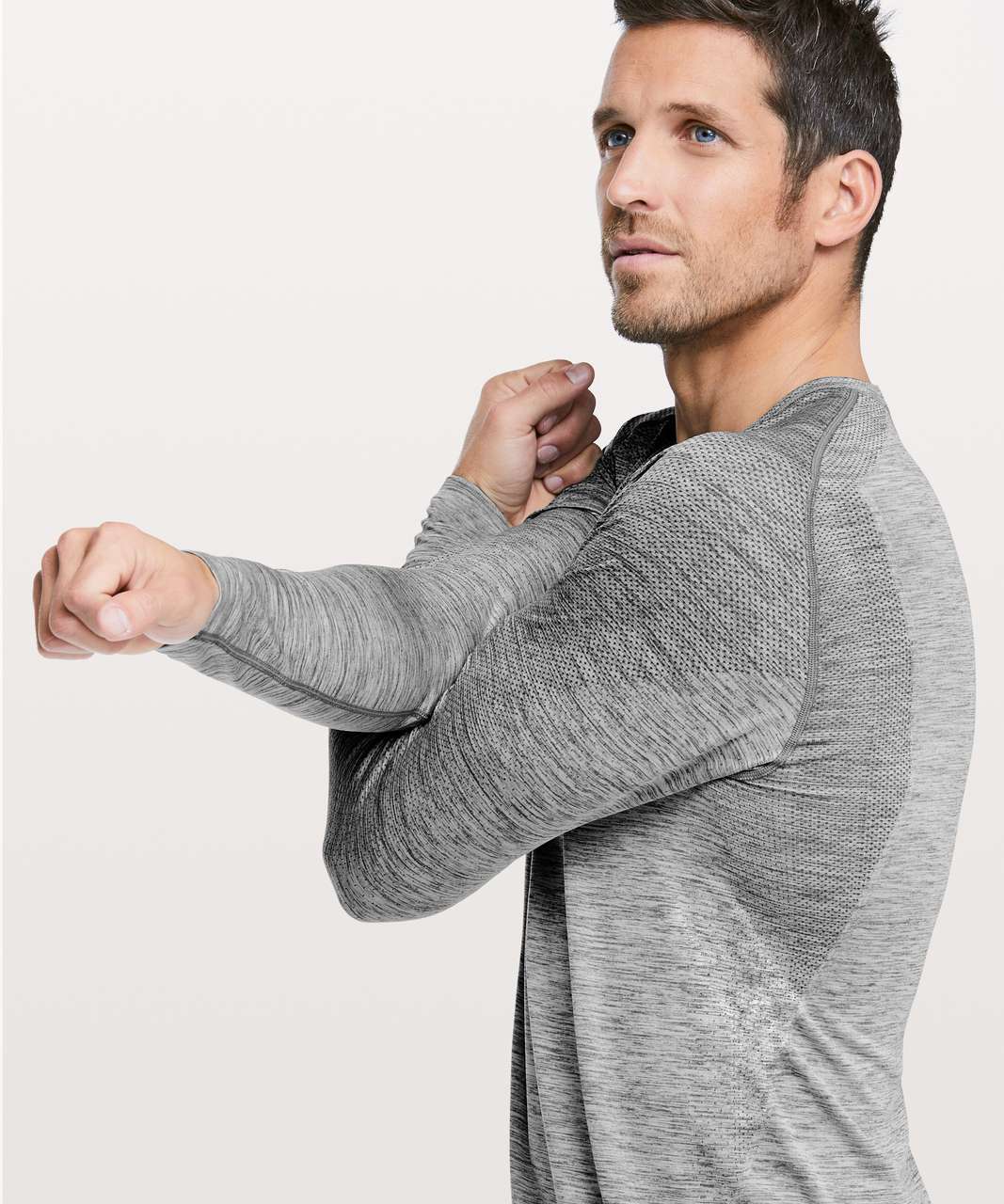 Lululemon Metal Vent Tech Long Sleeve - Slate / White