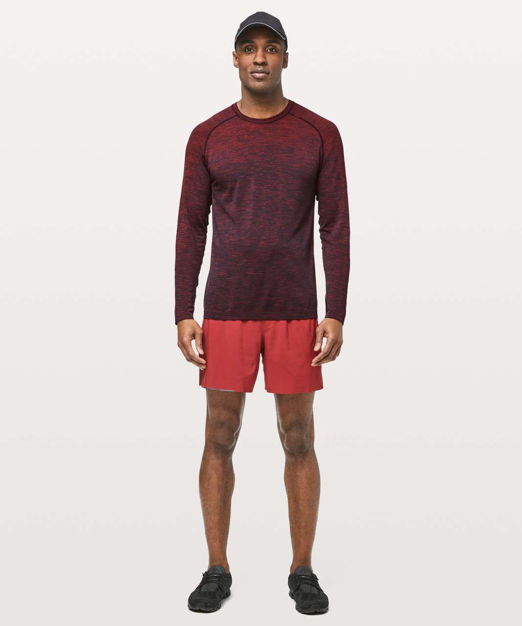 Lululemon Metal Vent Tech Long Sleeve - Spicy Red / True Navy