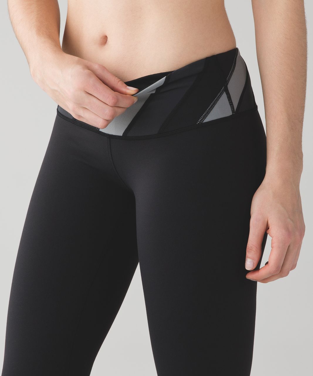 Lululemon Wunder Under Pant III - Black / Deep Coal / Battleship