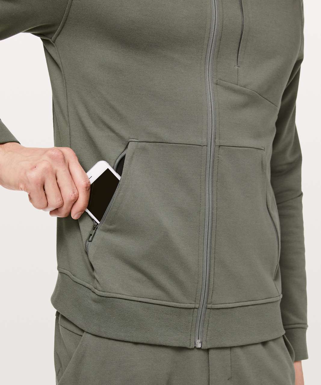 Lululemon City Sweat Zip Hoodie - Grey Sage