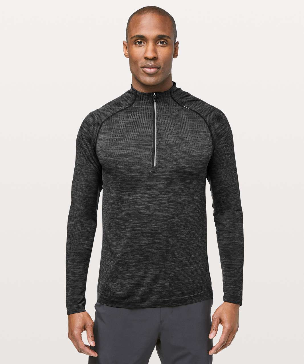 Lululemon Metal Vent Tech 1/2 Zip II - Deep Coal / Black - lulu fanatics