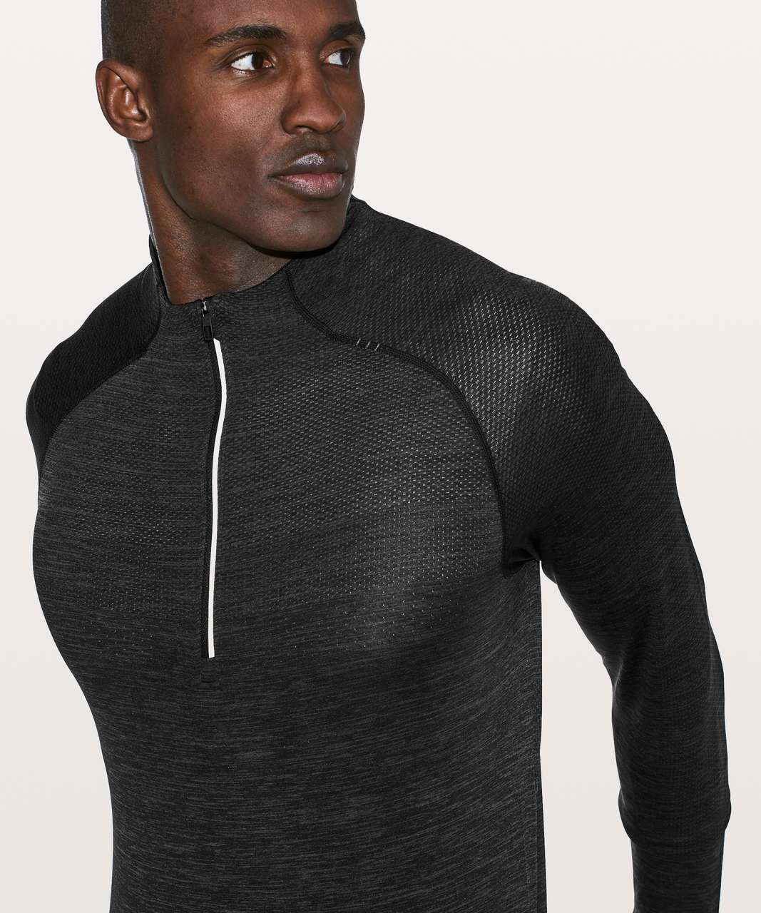 Lululemon Metal Vent Tech 1/2 Zip II - Deep Coal / Black - lulu fanatics