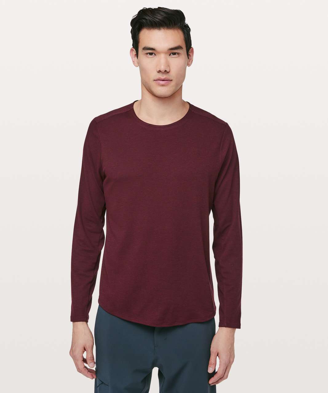 Lululemon Conflux Long Sleeve - Deep Ruby - lulu fanatics