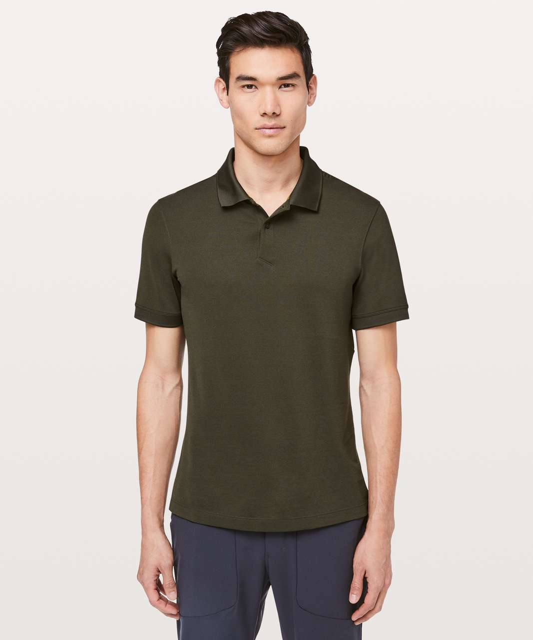 Lululemon Tech Pique Polo - Dark Olive - lulu fanatics