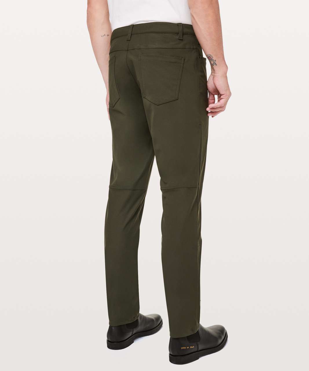 Lululemon ABC Relaxed Fit Crop Pants Utilitech Size 38 Dark Olive
