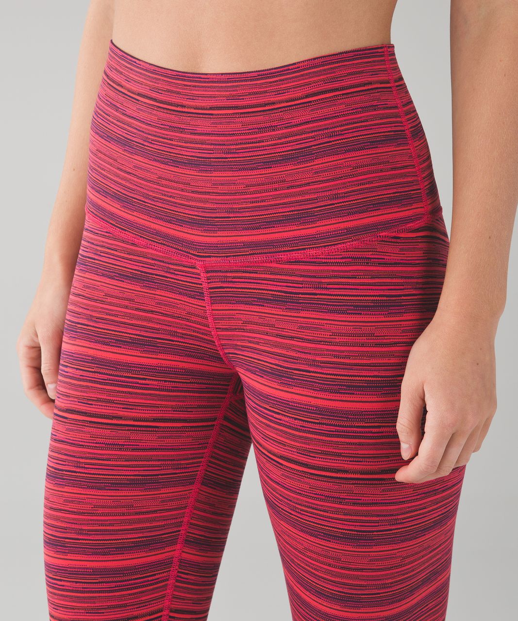 Lululemon 6 wunder under leggings high rise spacebone regal plum red grape  yoga