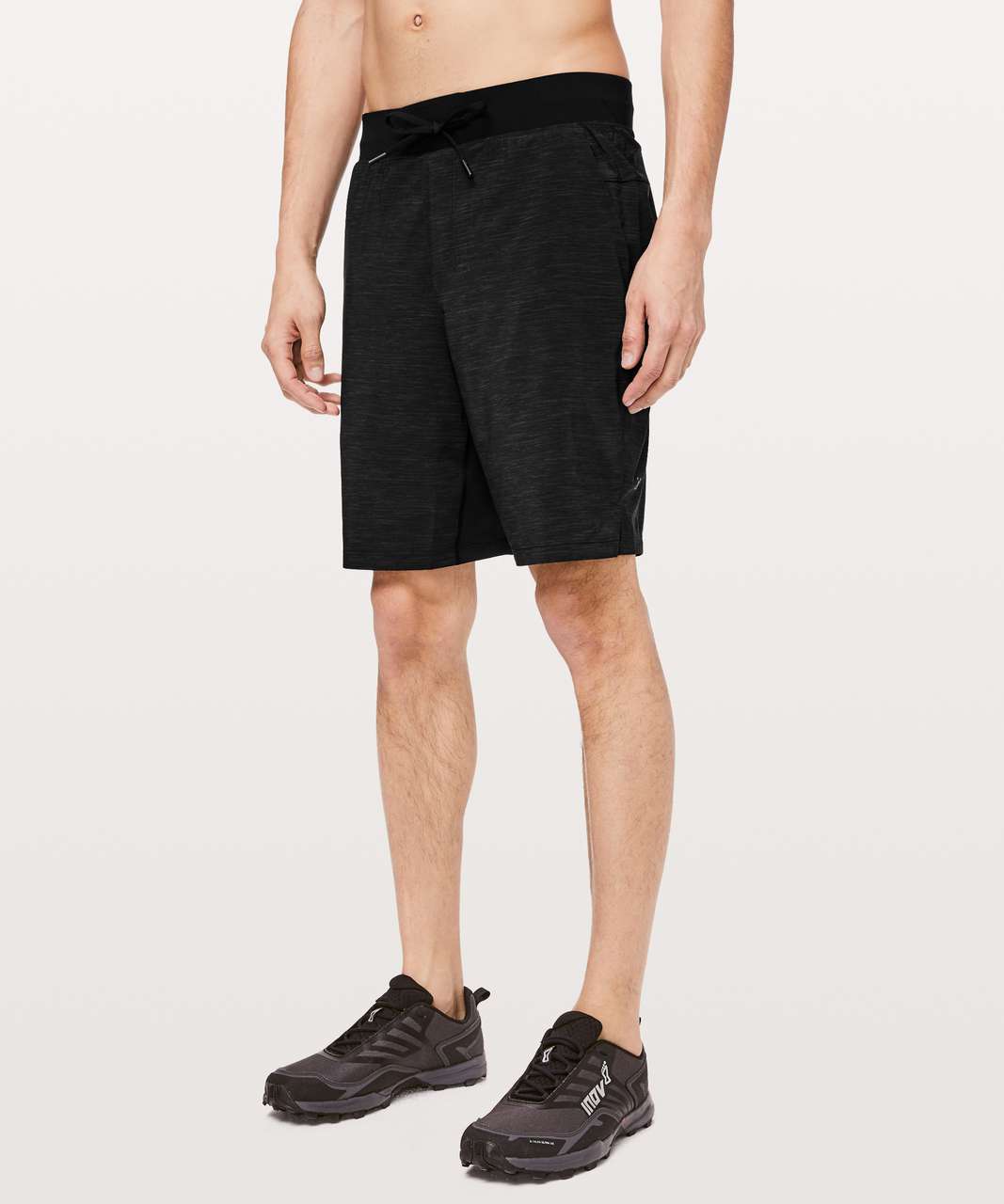 Lululemon T.H.E. Short *9" - Heather Allover Deep Coal Black