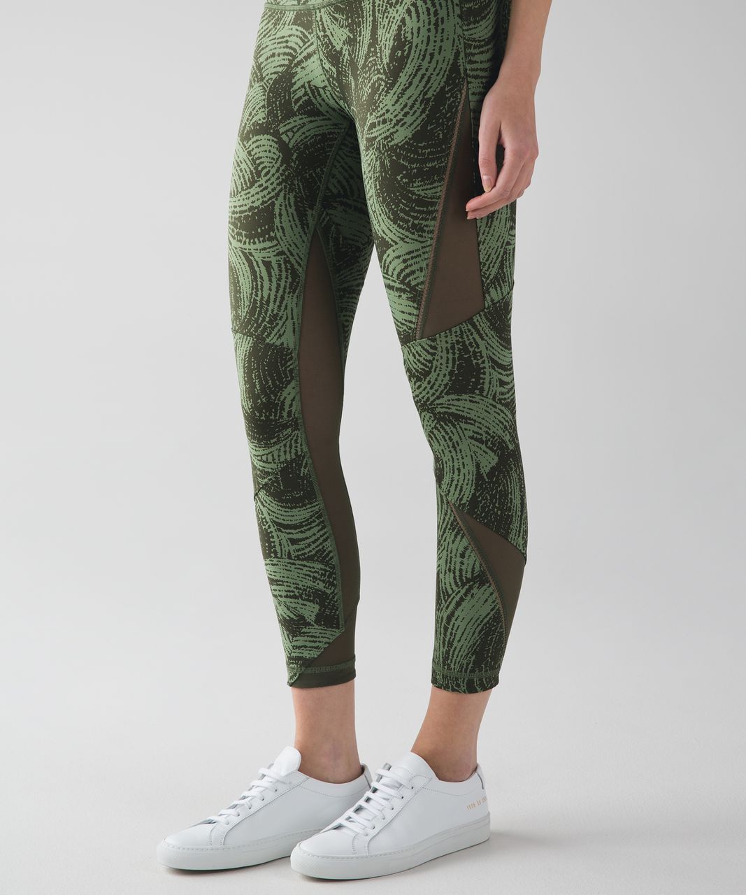 Lululemon Highest Times Pant - Mini Wavy Desert Olive Fatigue Green / Fatigue Green