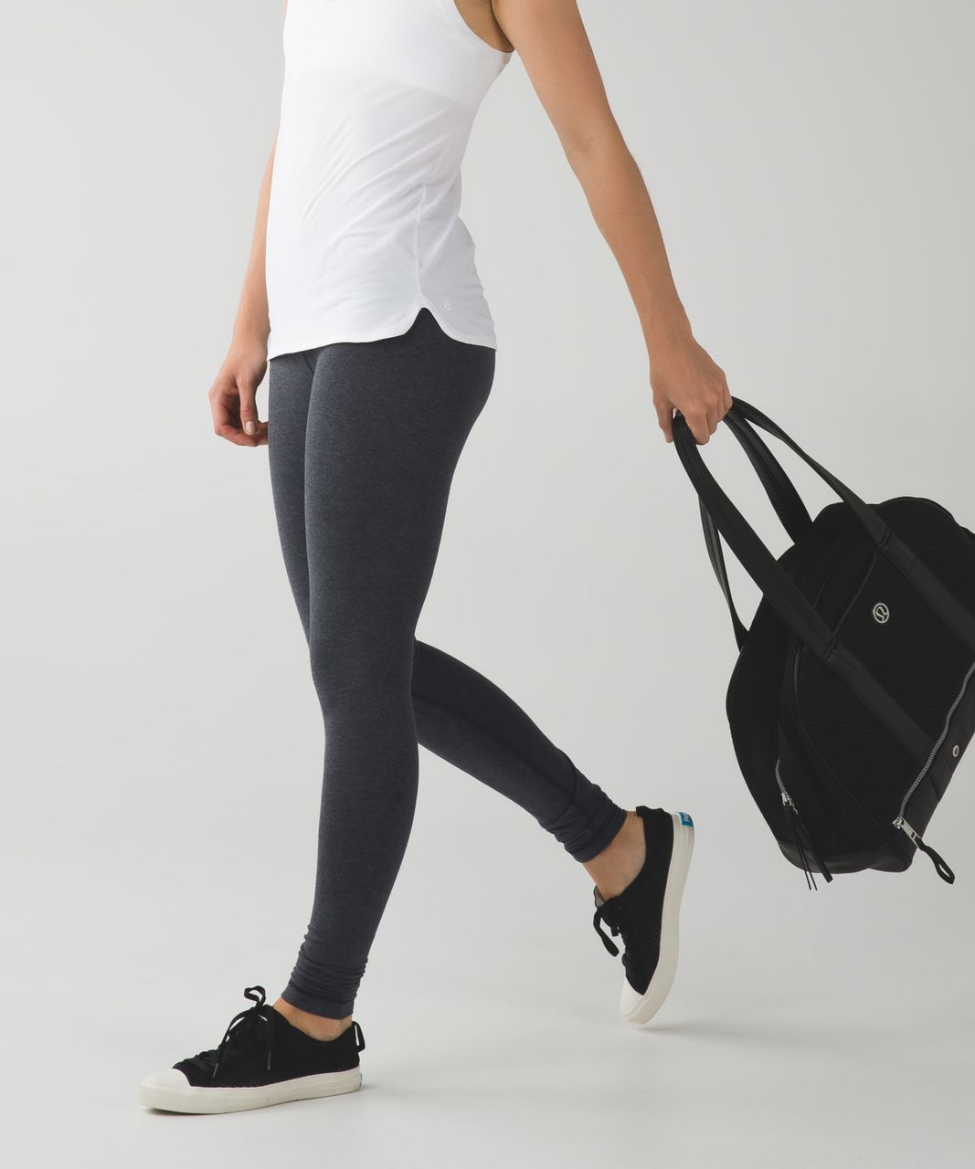 Lululemon Heathered Black 28 Wunder Under Pant HR Special Edition