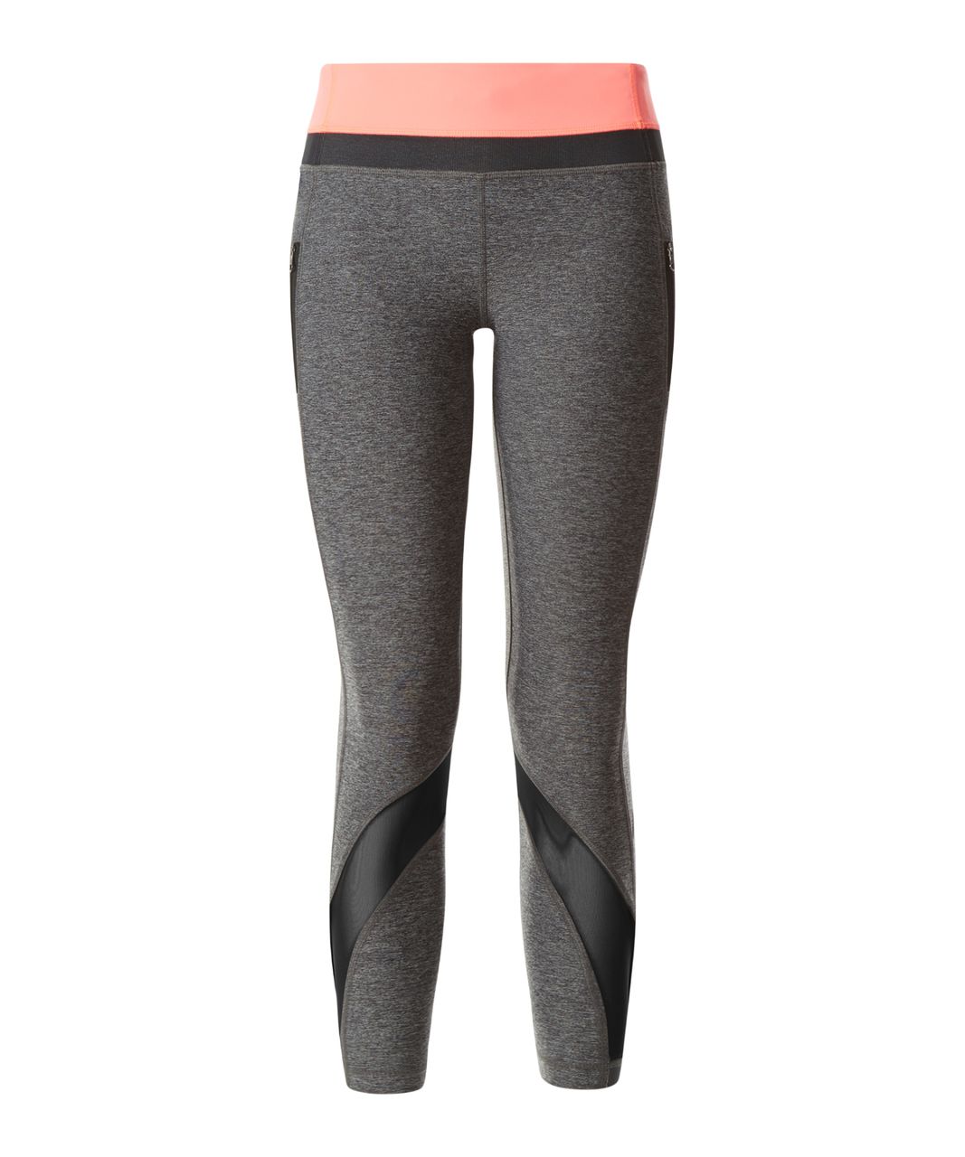 Lululemon Inspire Tight II (Mesh) - Heathered Black / Very Light