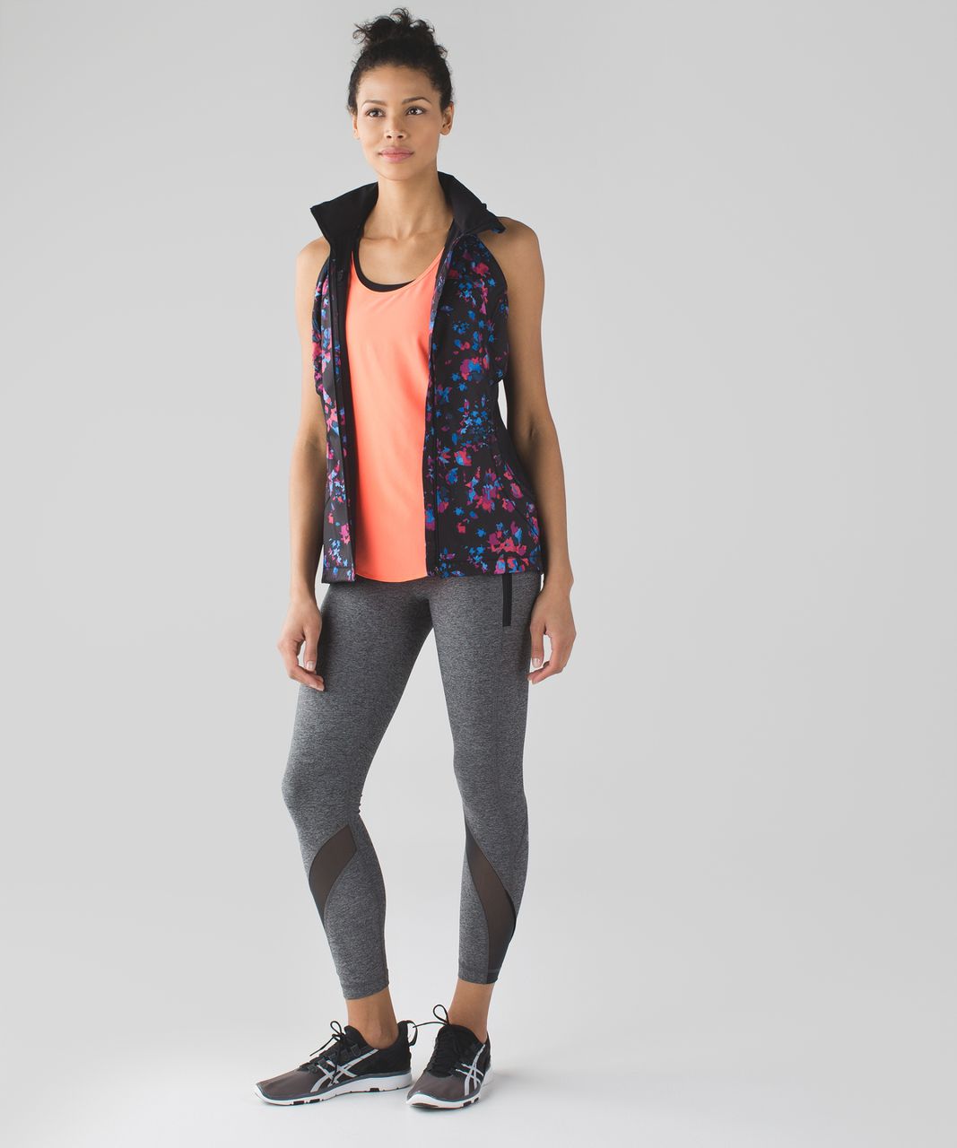 Lululemon Inspire Tight II - Heathered Black / Very Light Flare / Deep Coal