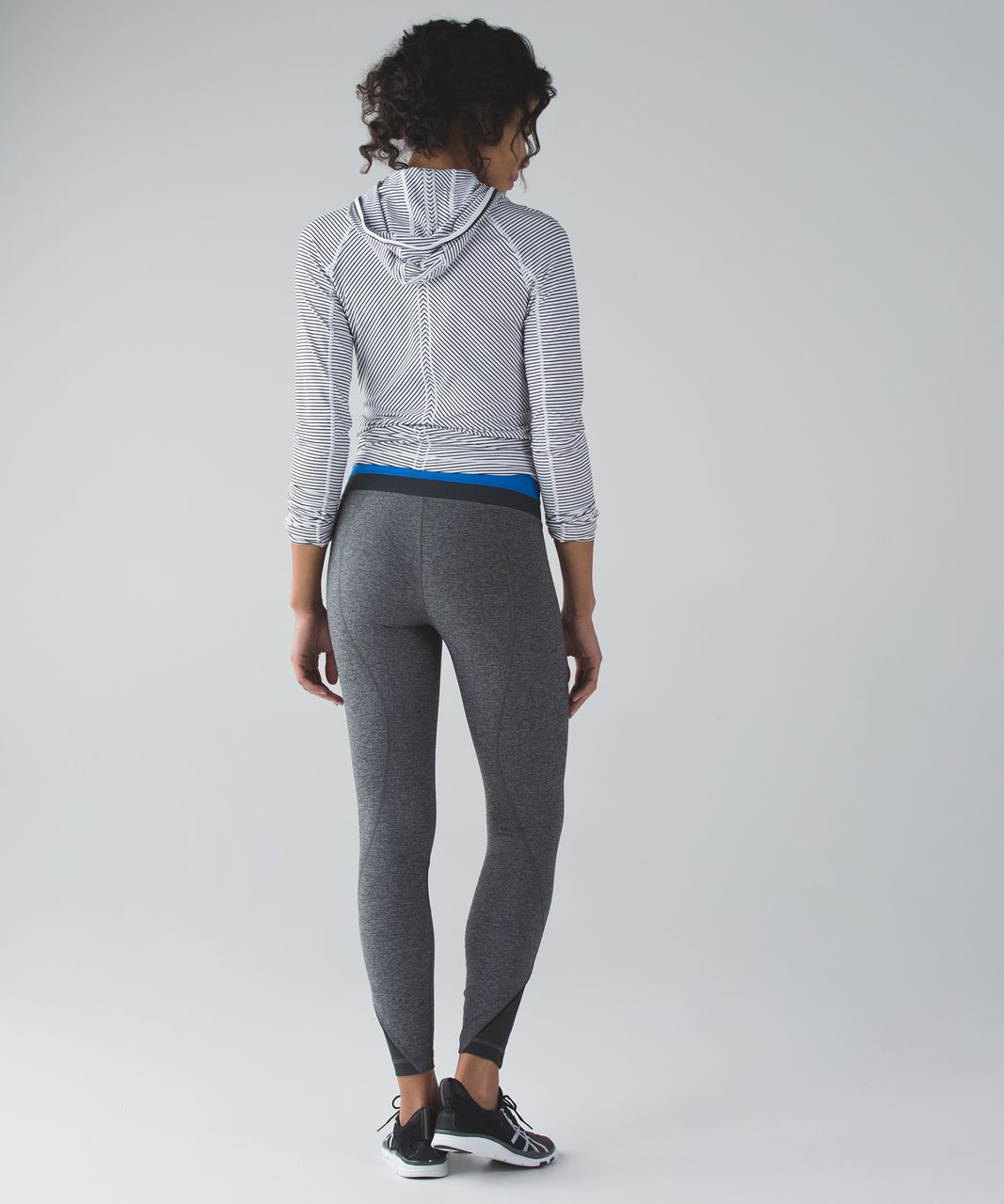 Lululemon Inspire Tight II - Heathered Black / Lakeside Blue / Deep Coal