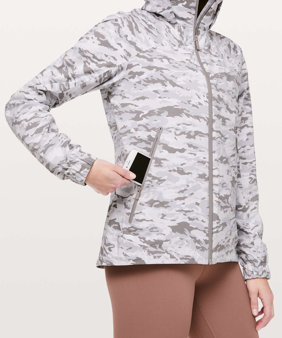 Lululemon Here To Move Jacket - Evergreen Camo Pink Multi