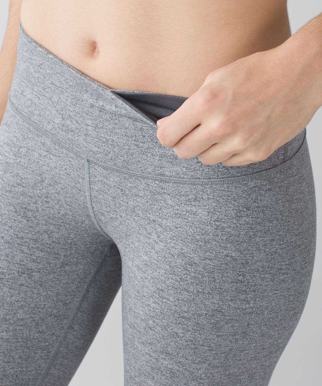 Lululemon Wunder Under Pant - Heathered Slate - lulu fanatics