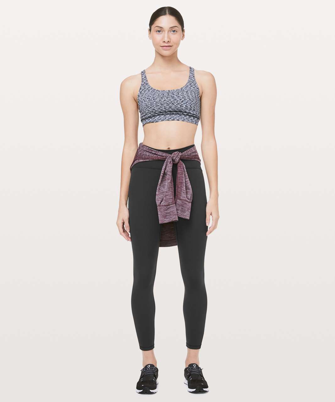 Lululemon Train Times 7/8 Pant *25 in Heathered Black Womens Size