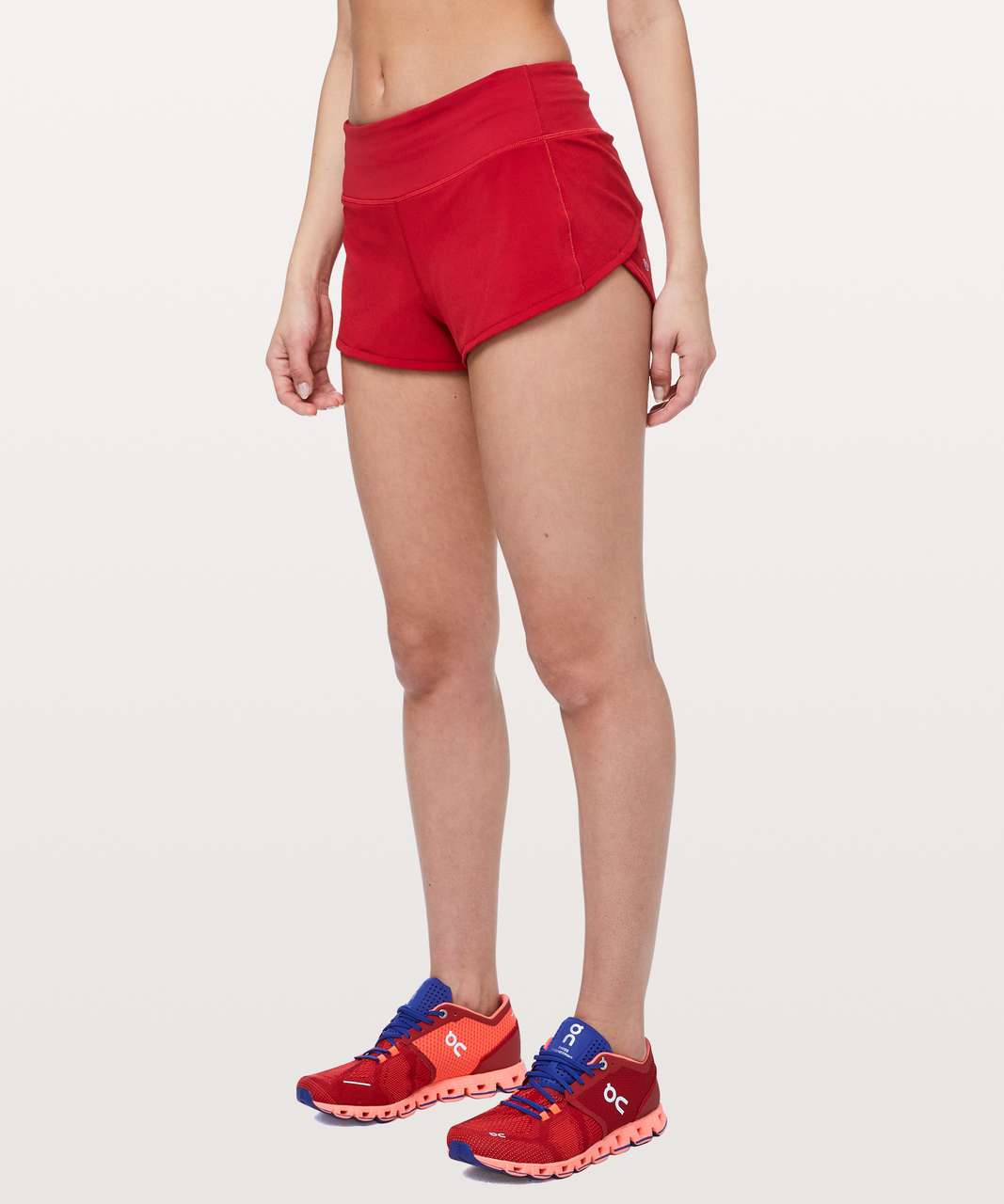 red lululemon shorts women's