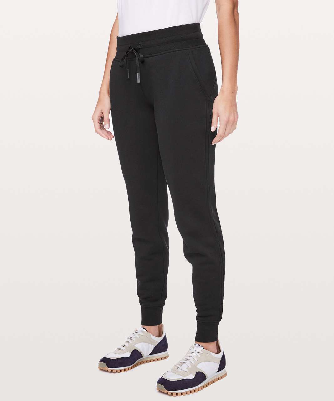 Warm down joggers bubble dot and a random black lulu crew I got on sale  over a year ago (not sure the style) : r/lululemon