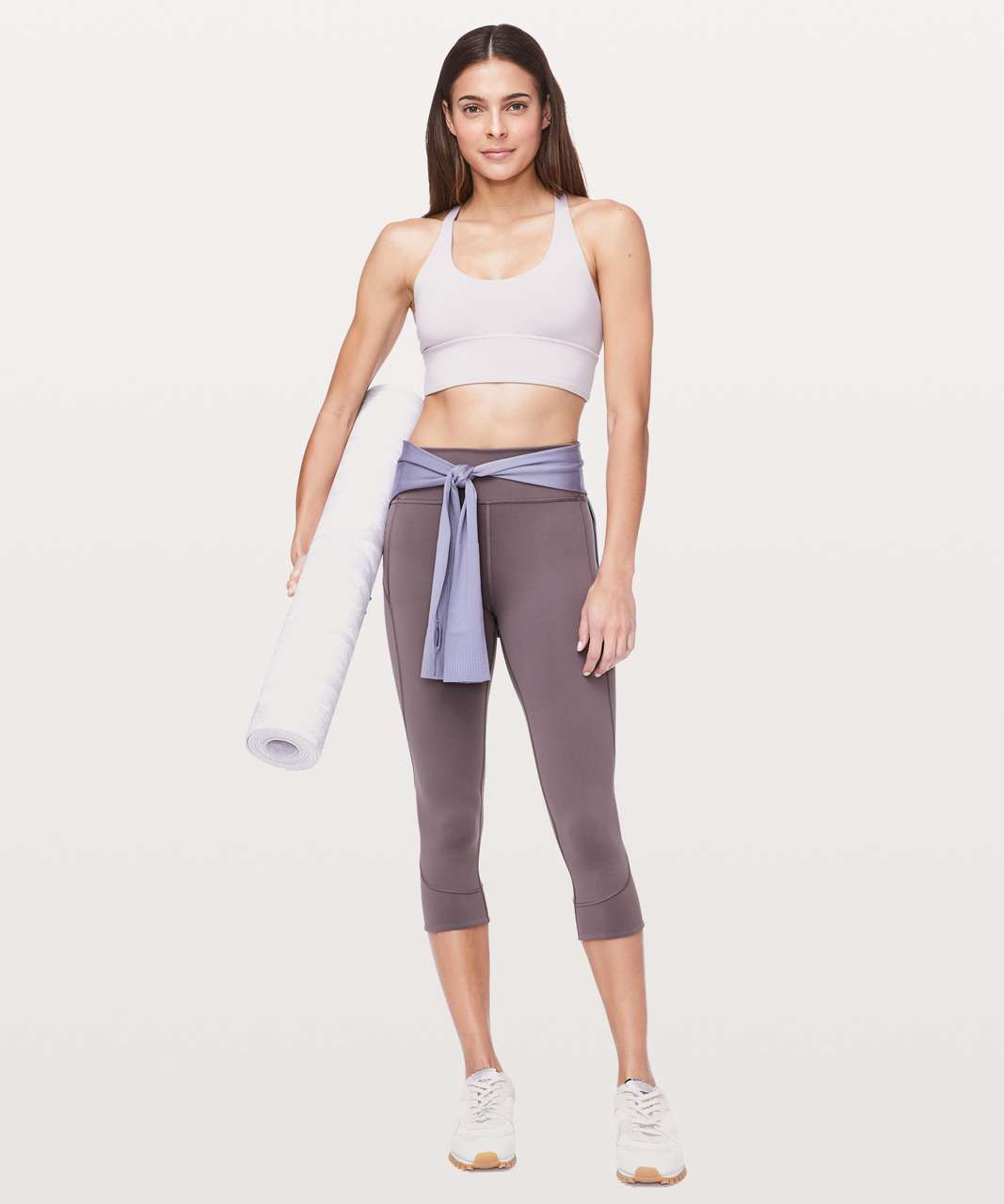 Lululemon In Movement Crop *Everlux 19" - Antique Bark