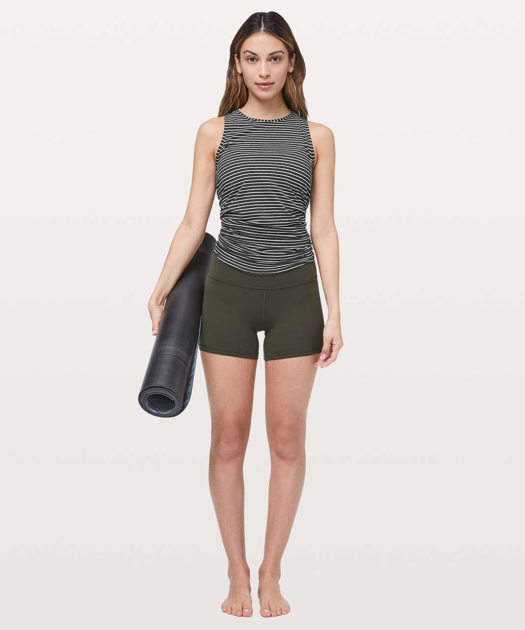 Lululemon All Tied Up Tank - Modern Stripe Heathered Black White (First Release)
