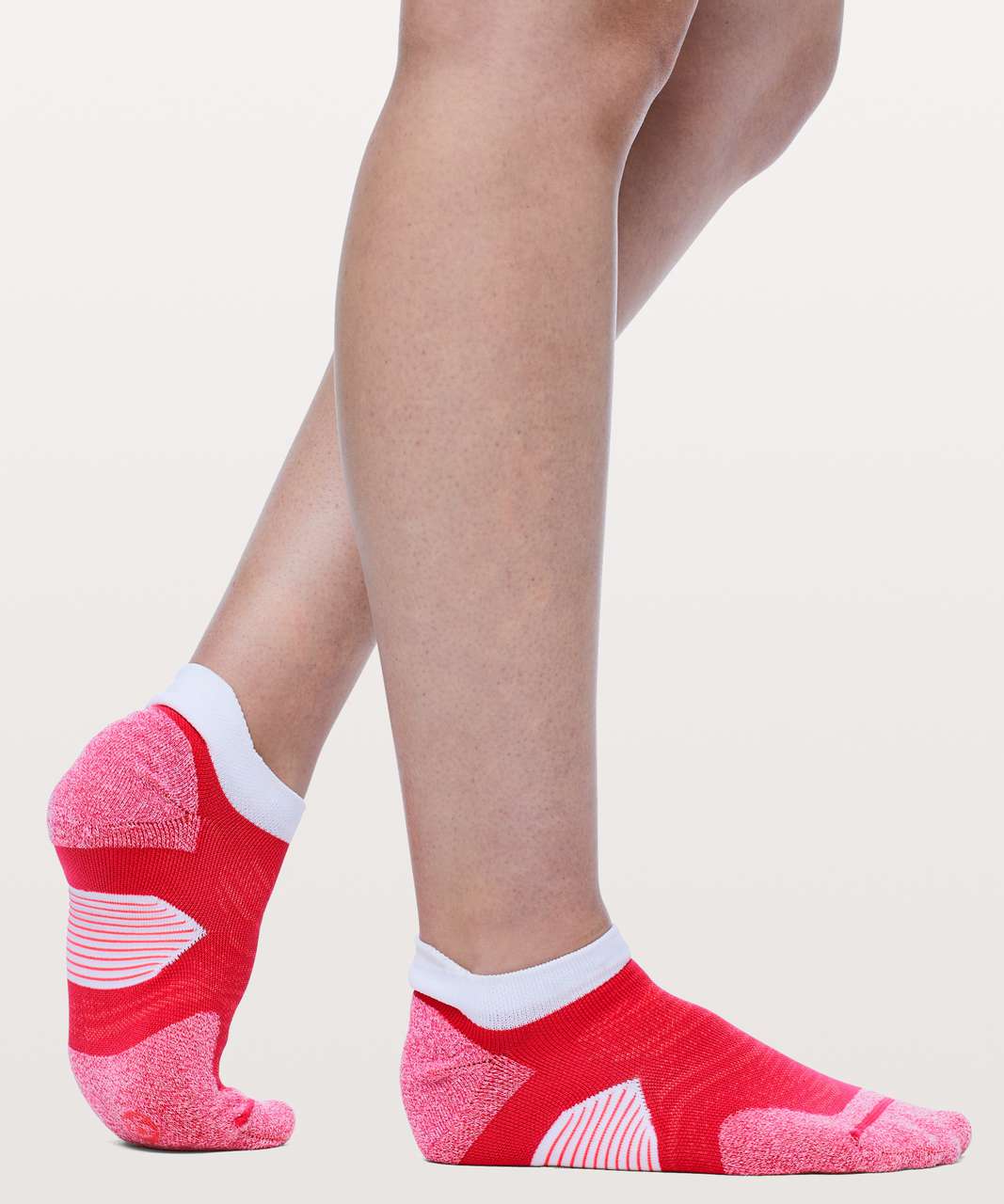 Lululemon Speed Sock *Silver - Boom Juice / Electric Coral