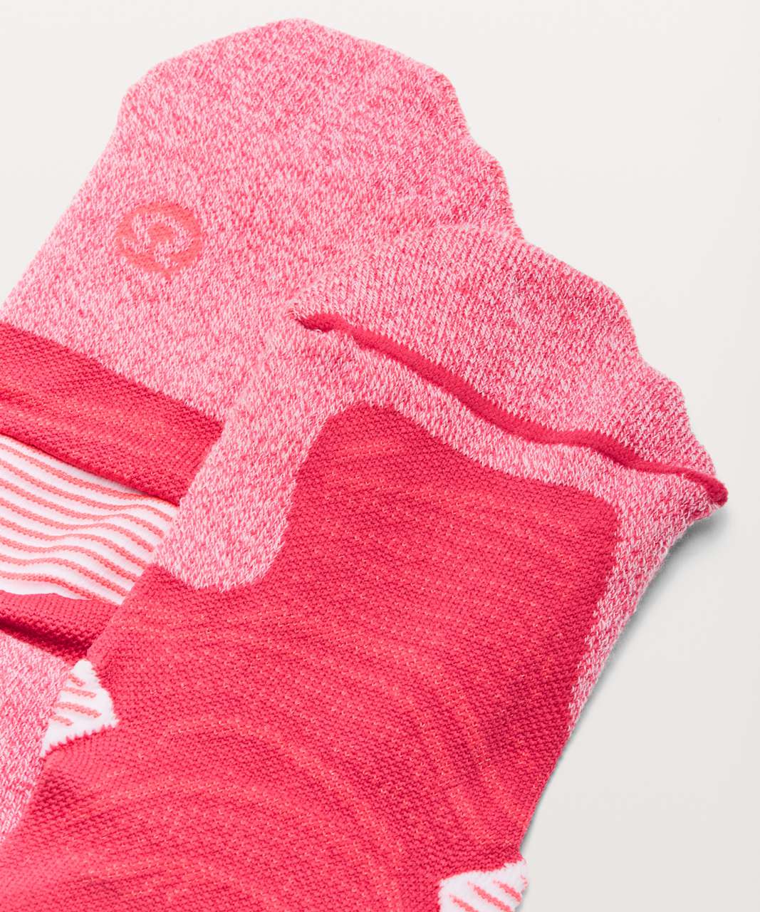 Lululemon Speed Sock *Silver - Boom Juice / Electric Coral