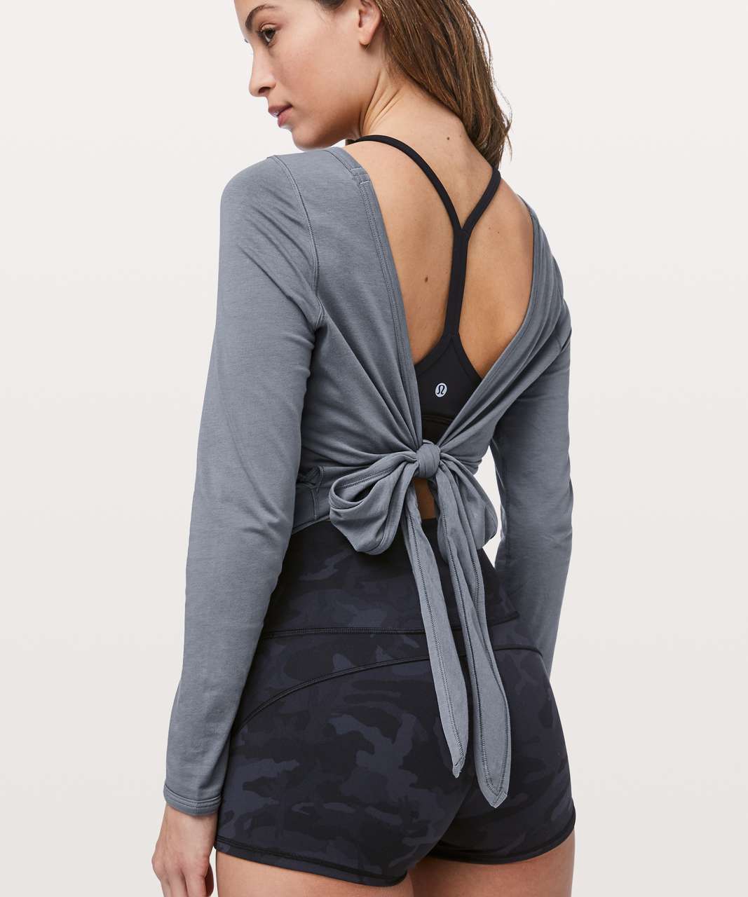 Lululemon Its A Tie Long Sleeve - Steam Blue