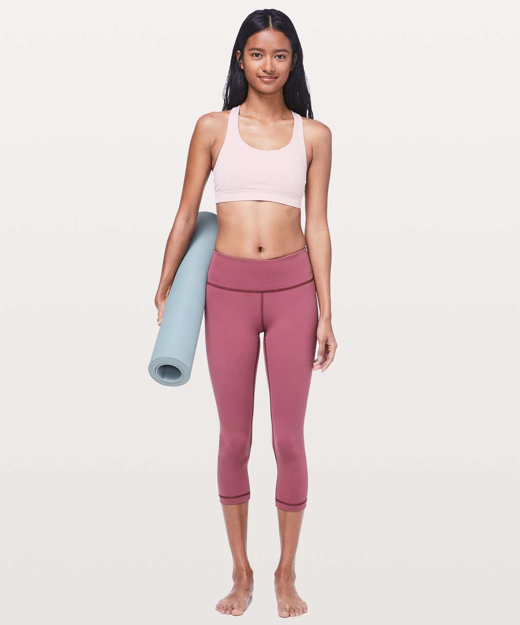 Lululemon Wunder Under Crop *Mid-Rise Full-On Luxtreme 21" - Misty Merlot