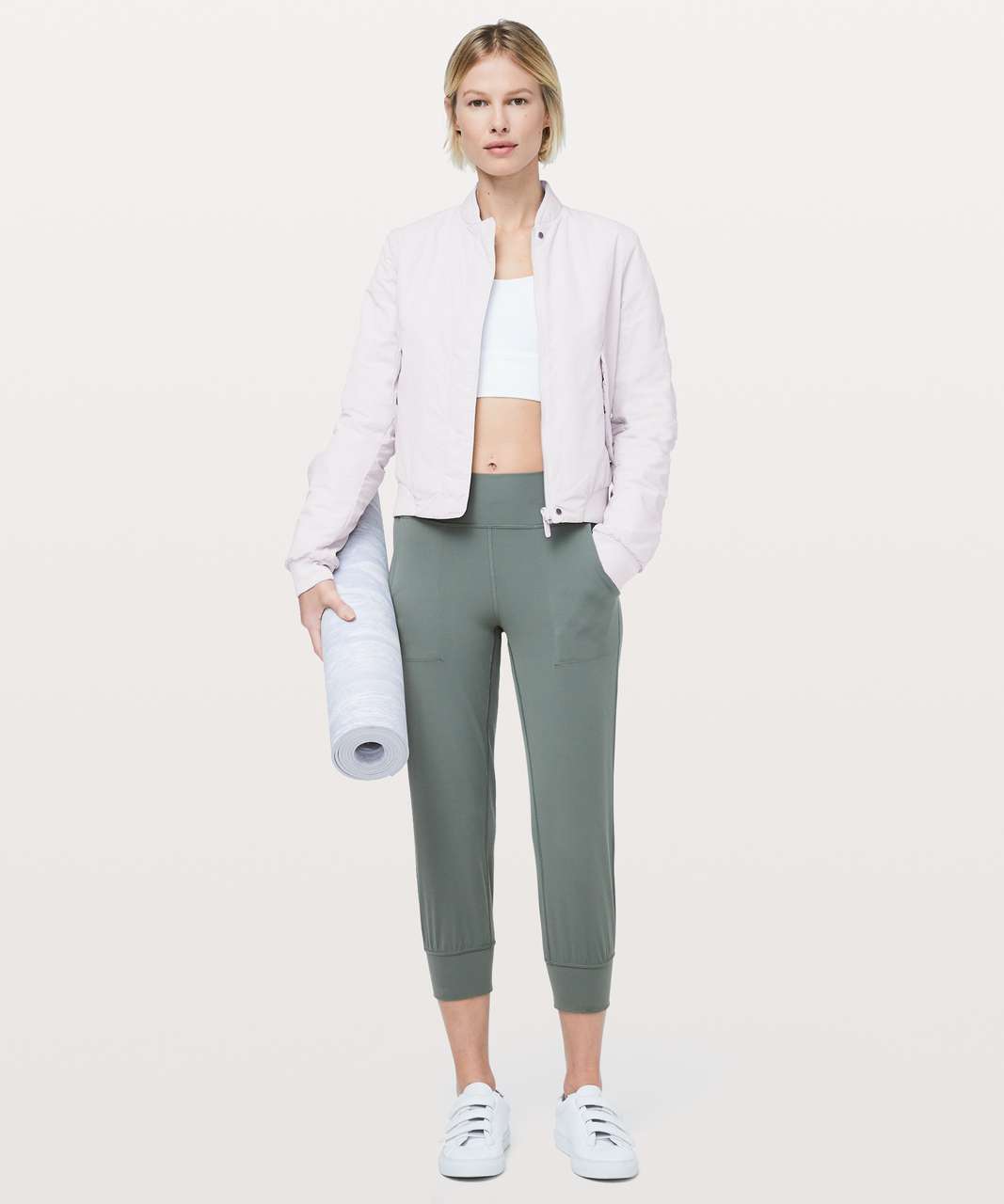 Lululemon Warm Two Ways Bomber - Light Chrome