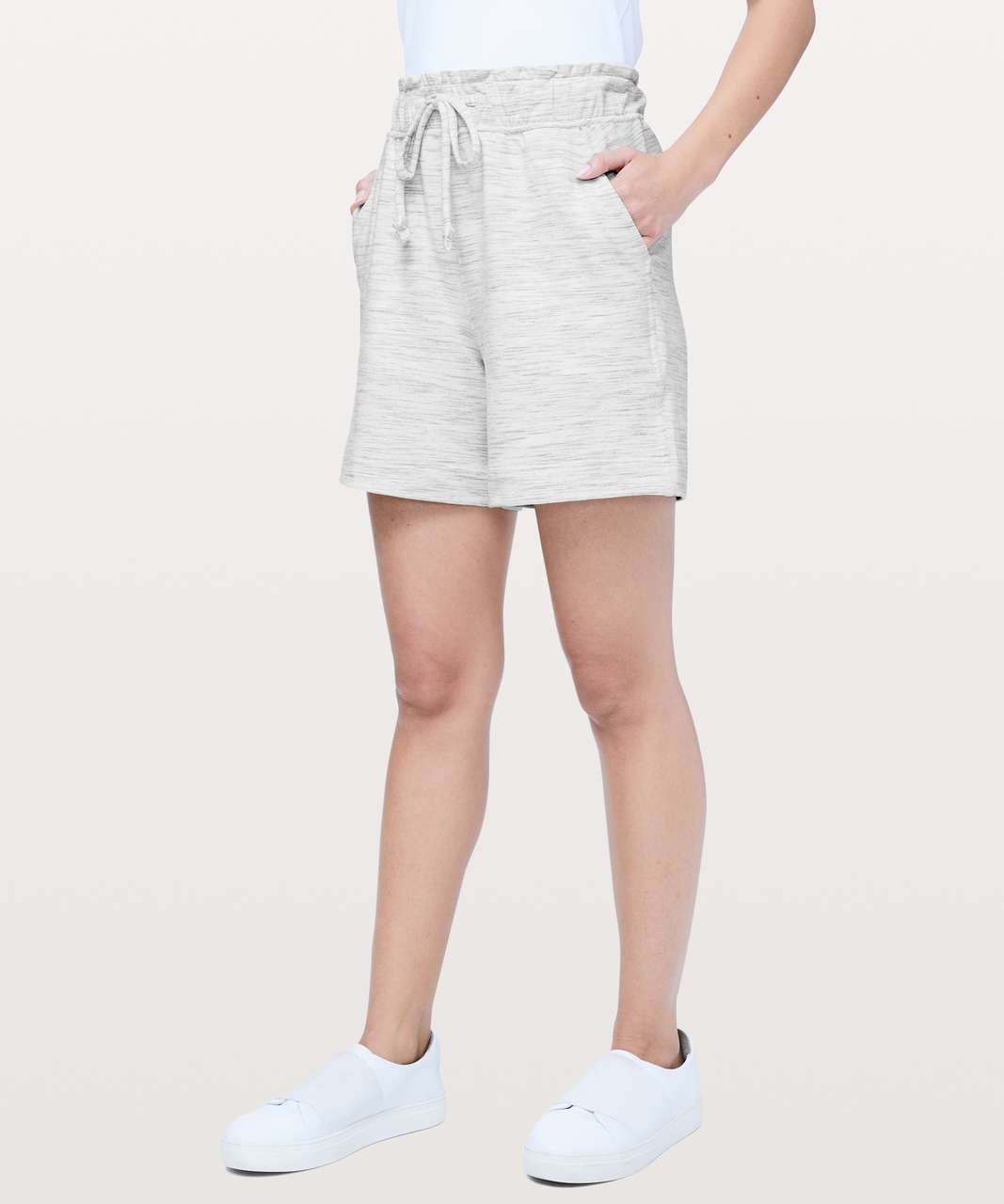 Lululemon Hello Sunday Short - Heathered Space Dyed Mod White