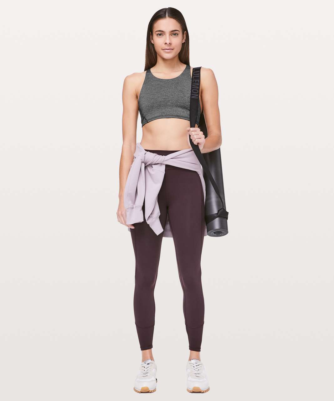 lululemon Free to Be Bra High Neck Incognito Camo Multi Grey