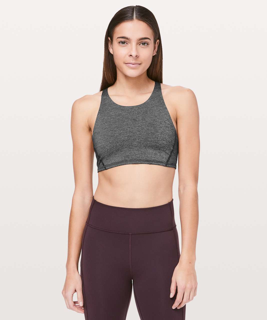 Lululemon Free To Be Bra *High Neck - Heathered Black