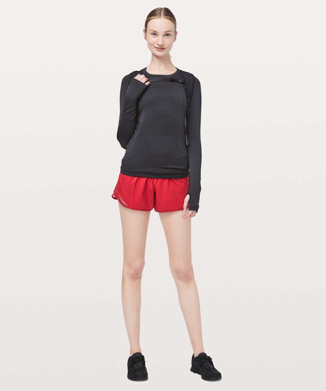 Lululemon Hotty Hot Short II *Long 4 - Dark Red (First Release