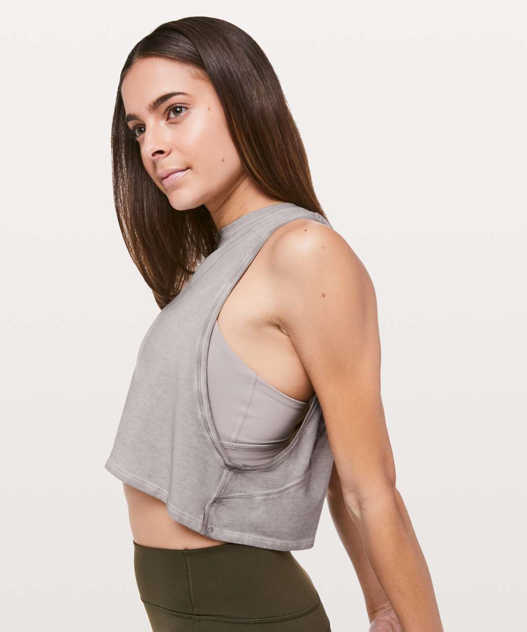 Lululemon Muscle Love Crop Tank *Fade - Washed French Clay - lulu fanatics