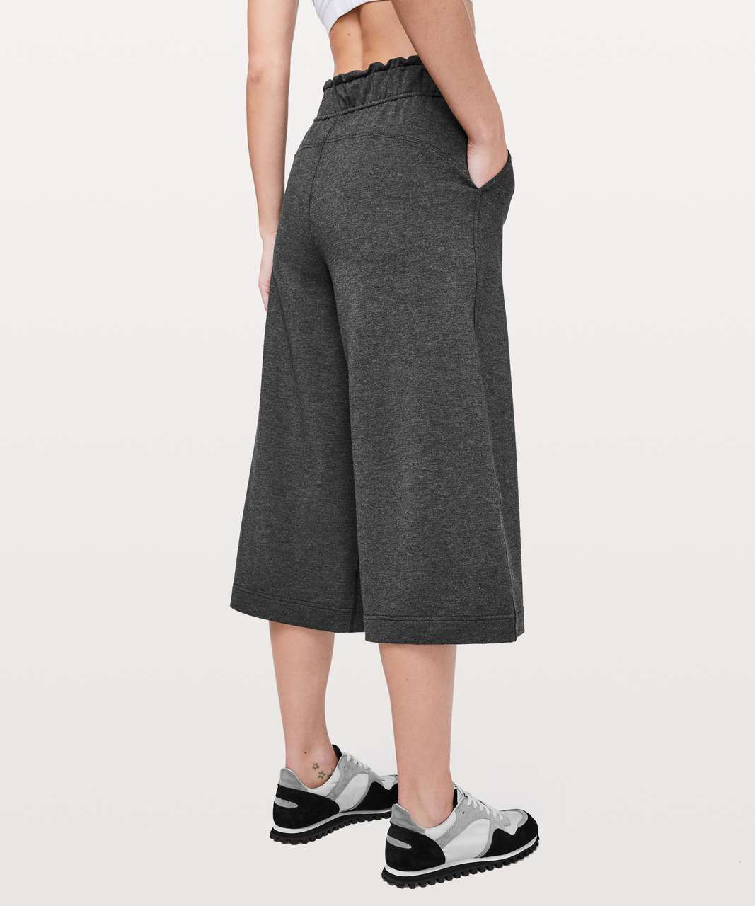 Lululemon Hello Sunday Crop - Heathered Mod Black