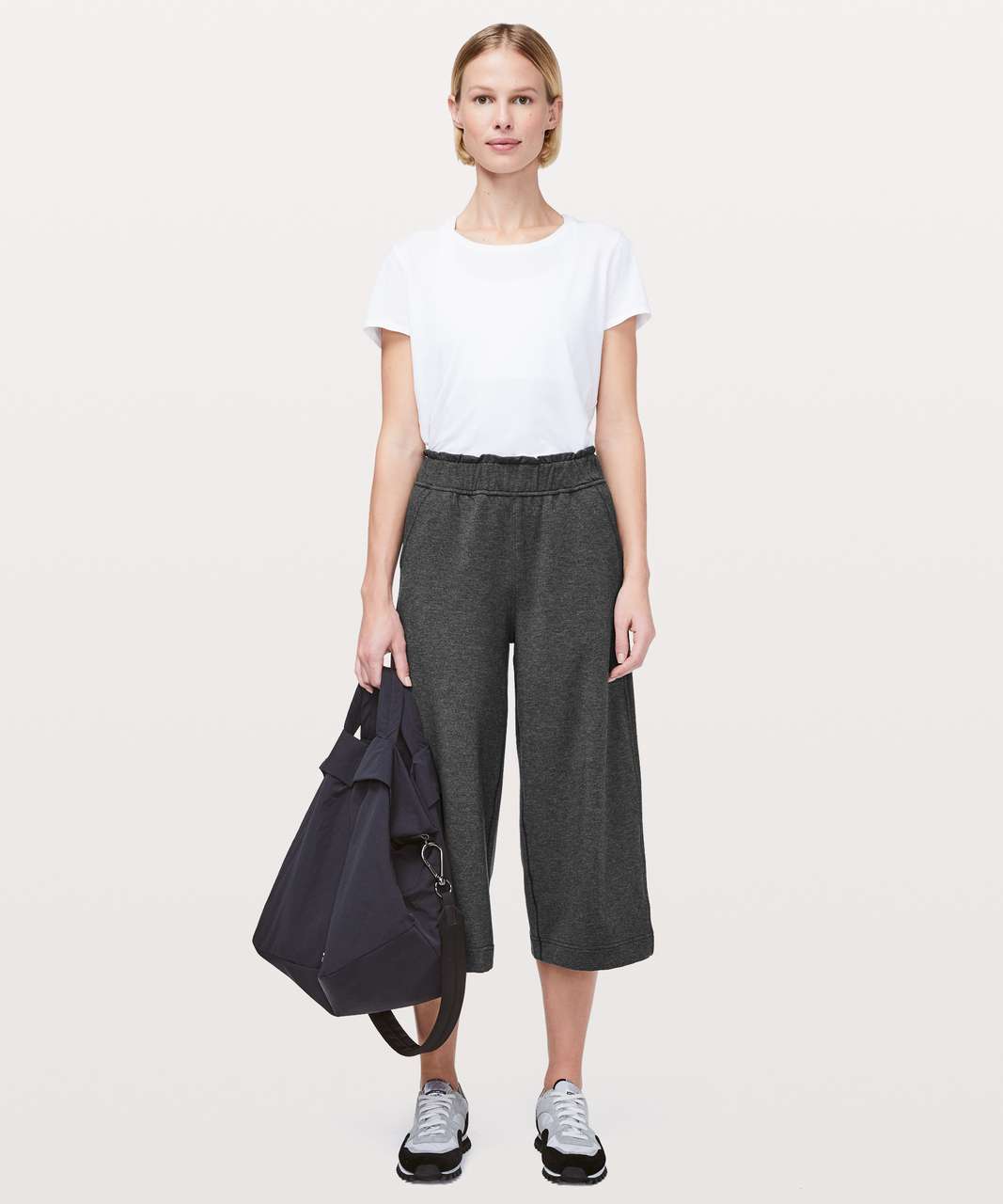 Lululemon Hello Sunday Crop - Heathered Mod Black