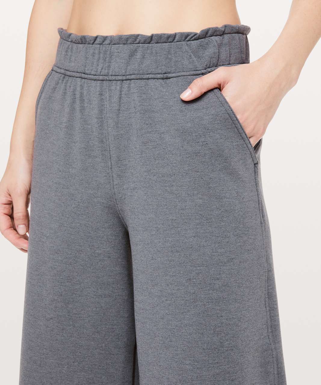 Lululemon Hello Sunday Crop - Heathered Steam Blue - lulu fanatics