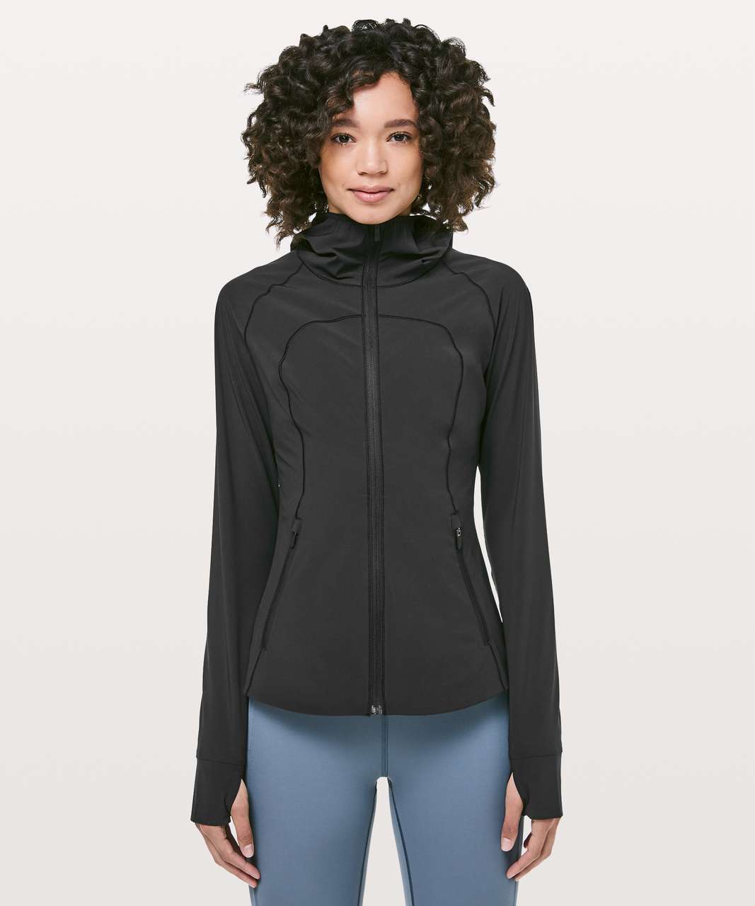 Lulu Brand Substitutes Mist Over Windbreaker Back Support Elbow