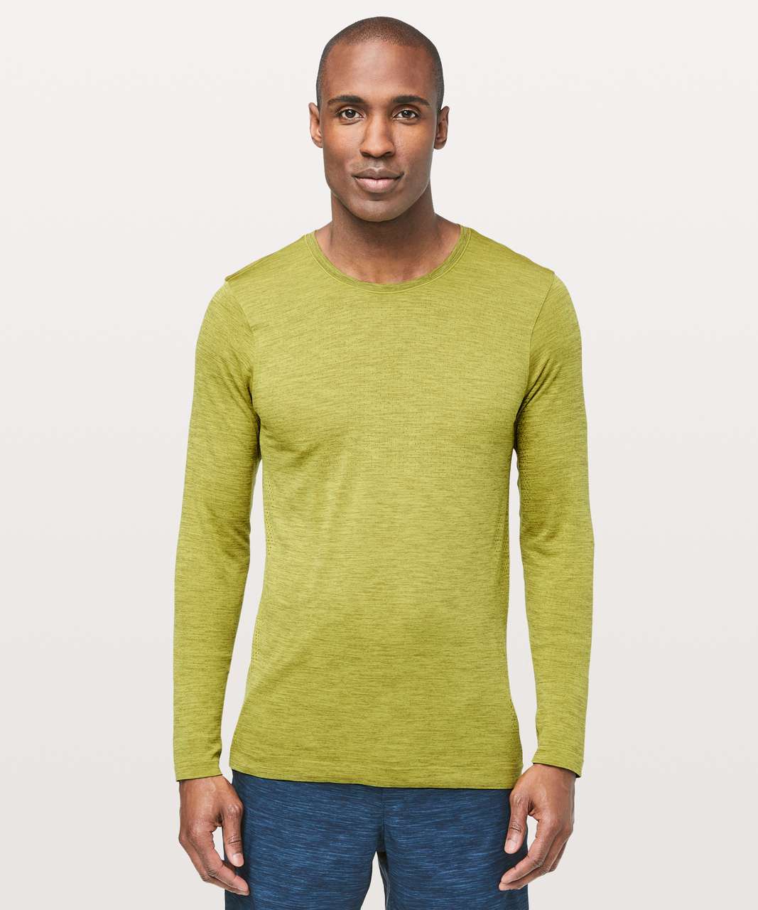 Lululemon Metal Vent Tech Surge Long Sleeve - Mossy / Golden Lime