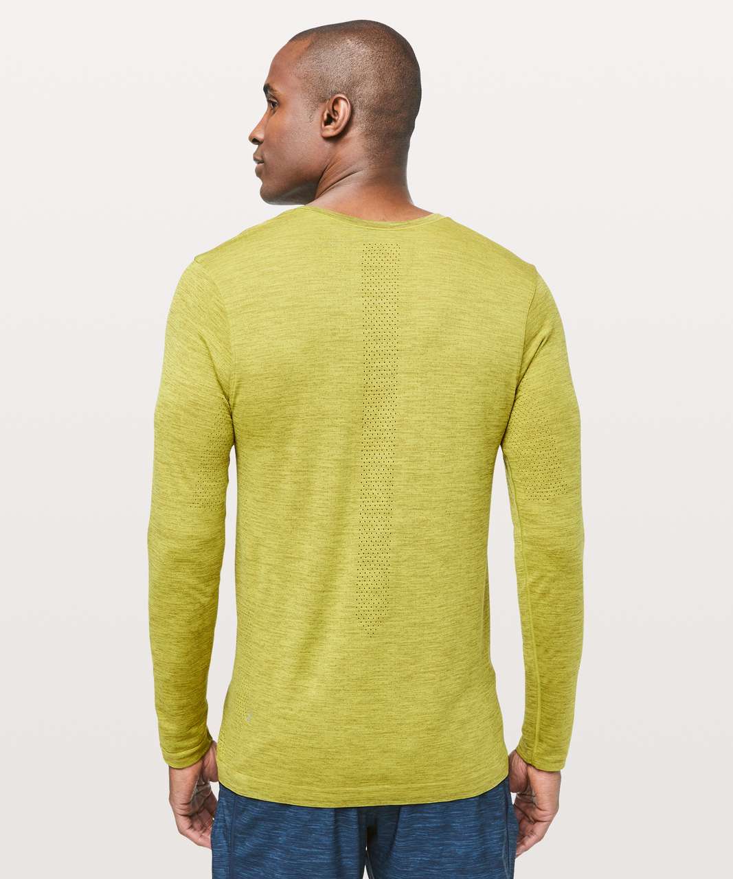 Lululemon Metal Vent Tech Surge Long Sleeve - Mossy / Golden Lime