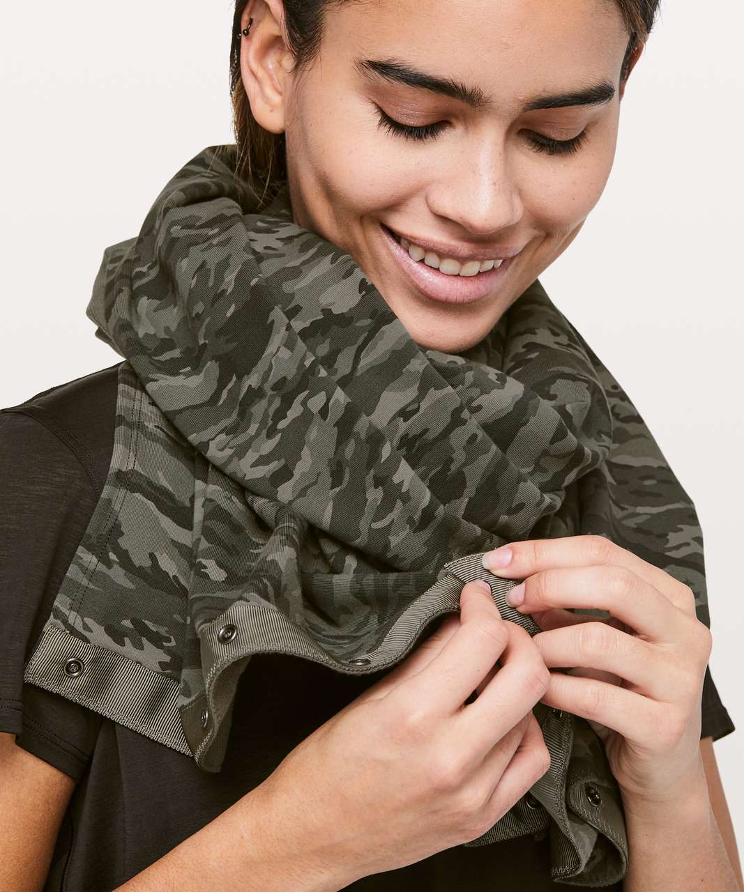 Lululemon Vinyasa Scarf *Cotton - Evergreen Camo Green Multi