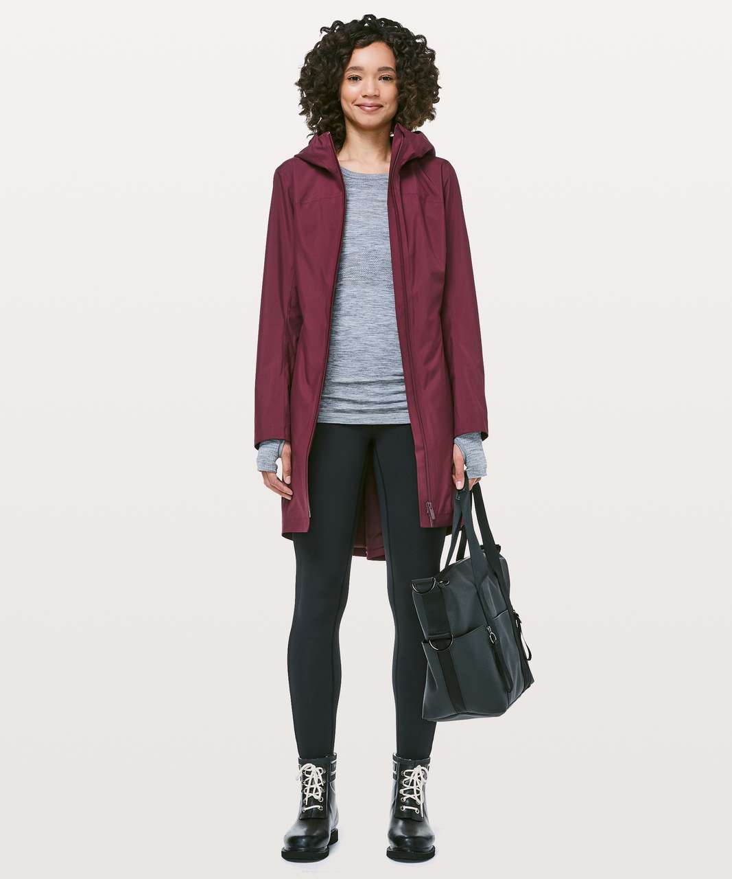 Lululemon Rain Rebel Jacket - Deep Ruby