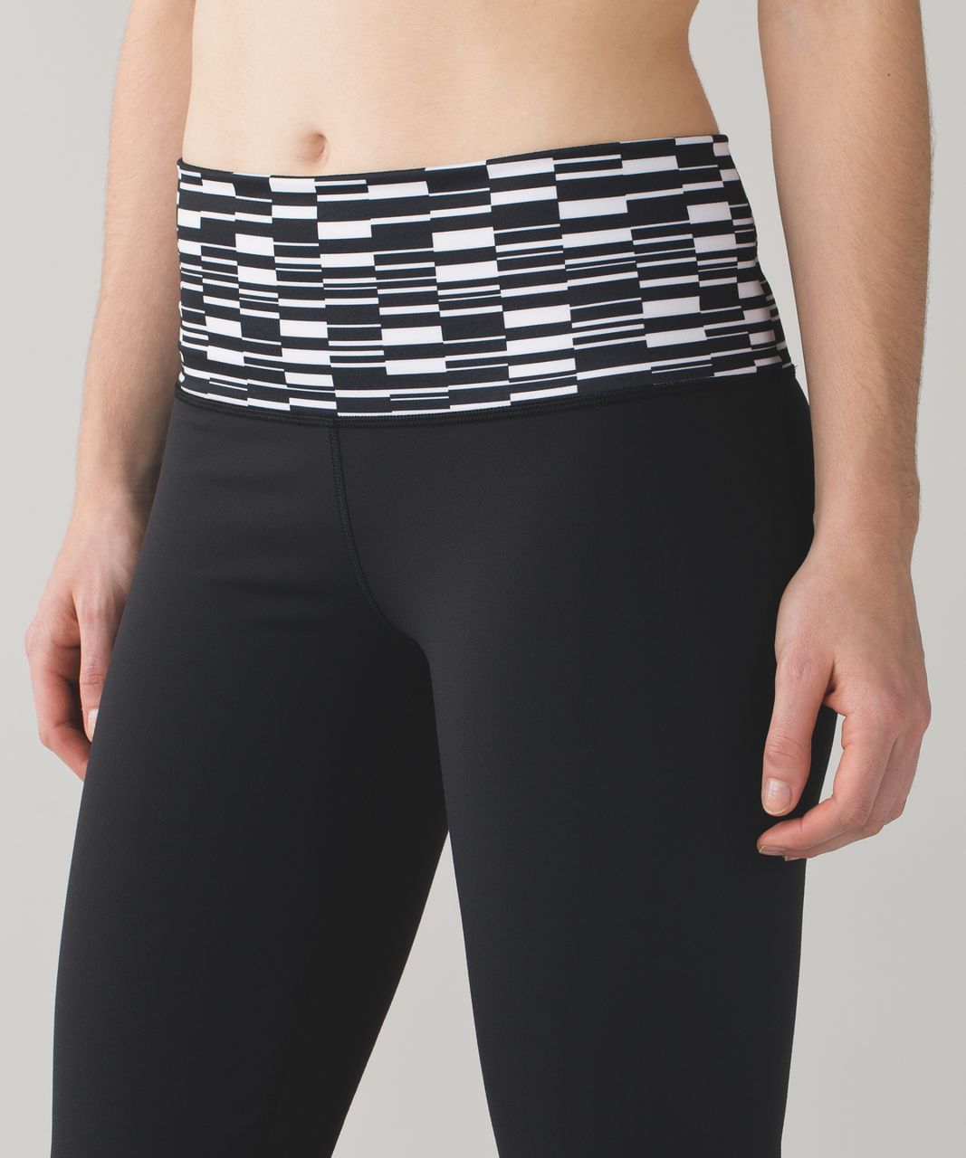 Lululemon Groove Pant III (Regular) - Black / Ying Yang Stripe White Black