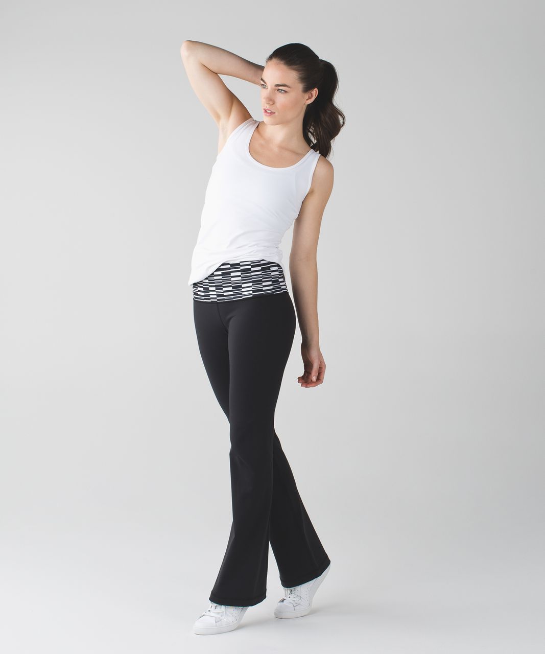 Lululemon Groove Pant III (Tall) - Black / Ying Yang Stripe White Black -  lulu fanatics